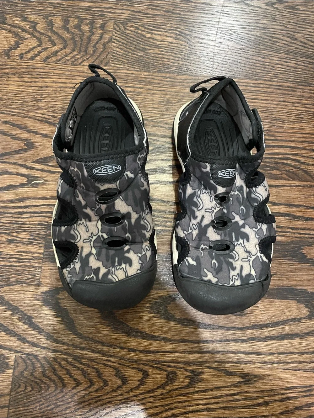 Keen Kids Black & Gray Camo Closed-Toe Water Sandals